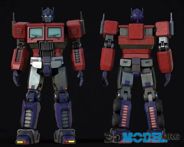 Optimus Prime Low-poly (PBR)