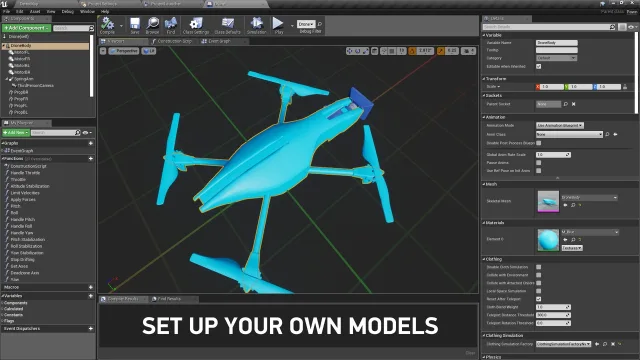 Physically Accurate Quadcopter