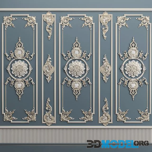 Plaster decorative frame