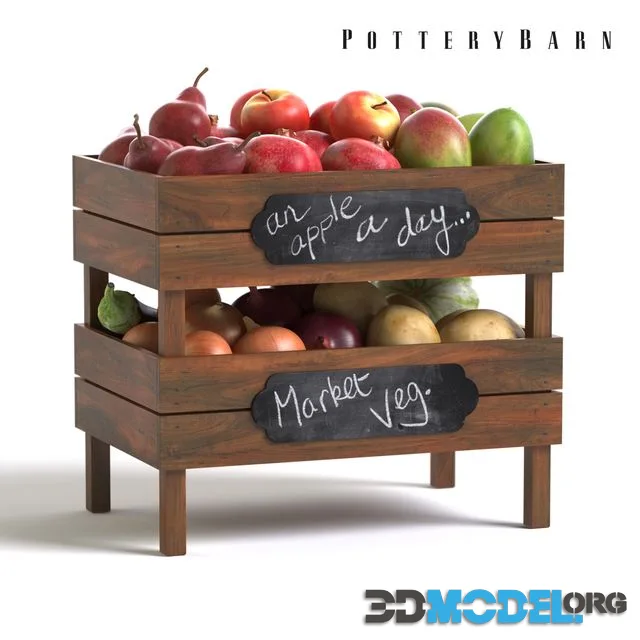 Pottery Barn Stackable Fruit and Vegetable Crates