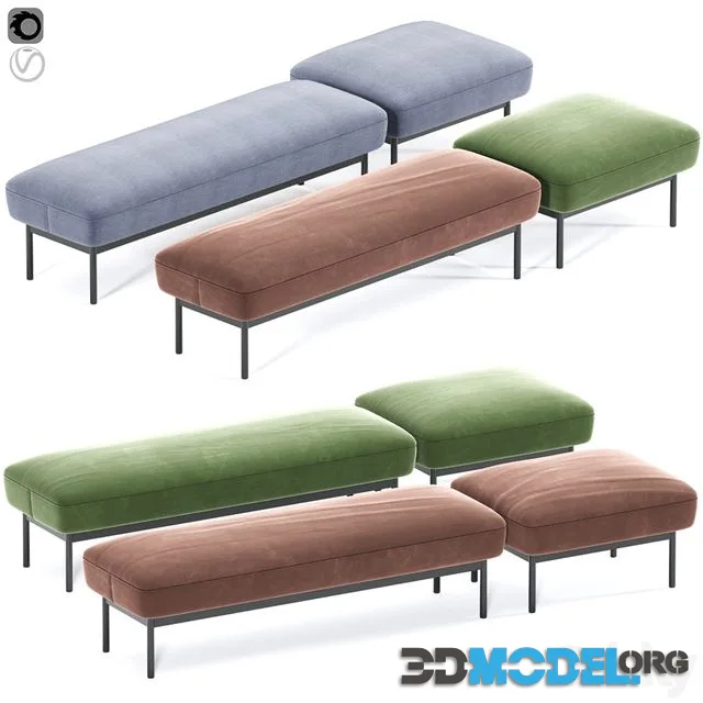 Puff Puff Bench by Blu Dot