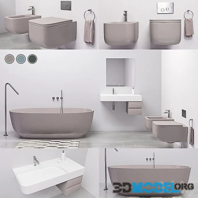 Revolution set by Esedra SDR Ceramiche