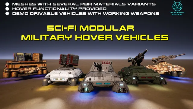 Sci-Fi Modular Hover Vehicles