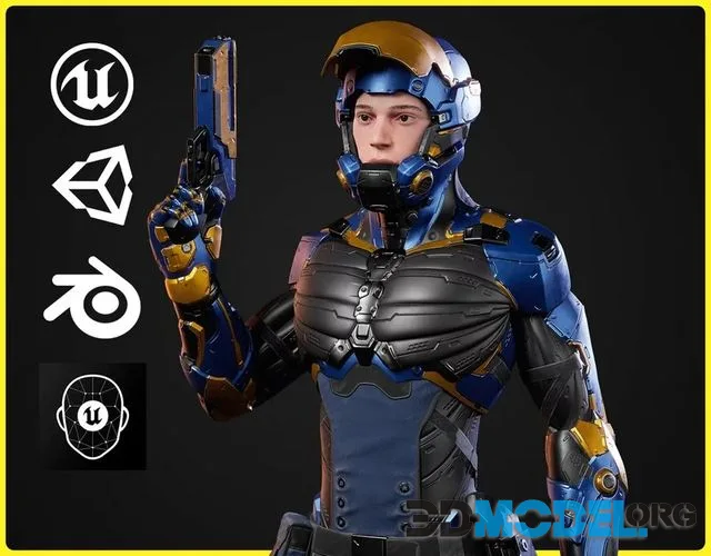Sci-fi Character 02 (PBR)