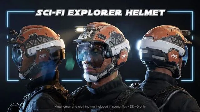 Sci-Fi Explorer Helmet (PBR)