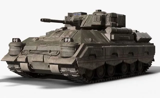 Sci Fi Tank Low-poly (PBR)