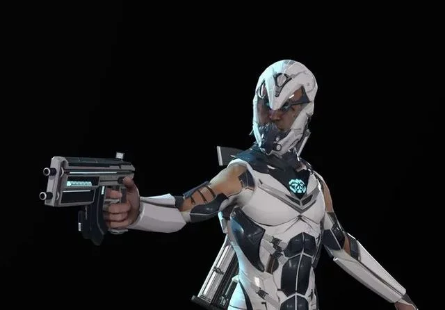 Sci Fi Trooper Low-poly (PBR)