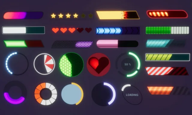 SDF Robo Progress Bars