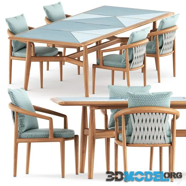Secret garden chair and Table by Poltrona Frau