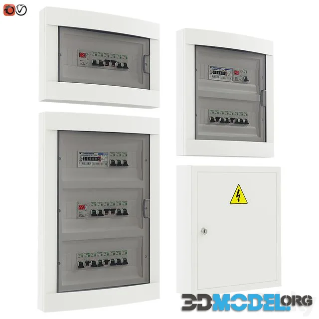 Set of electrical panels