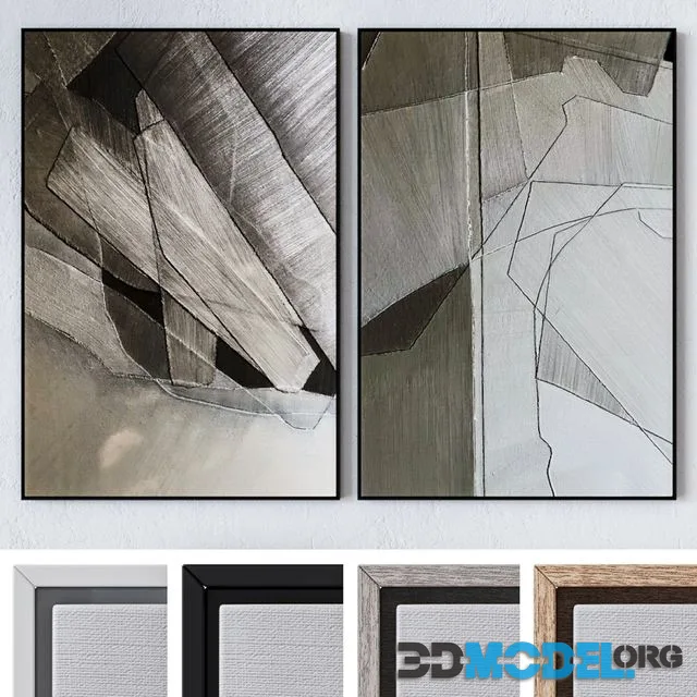 Set of large wall paintings 2082