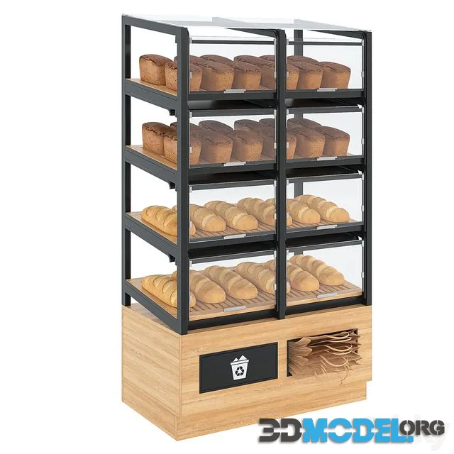 Shelving set for bread and cookies
