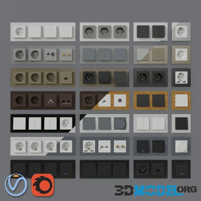 Sockets and switches Schneider Electric Atlas Design Nature