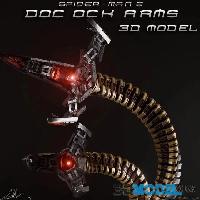 Spider-Man 2 Doc Ock Arms Rigged (PBR)