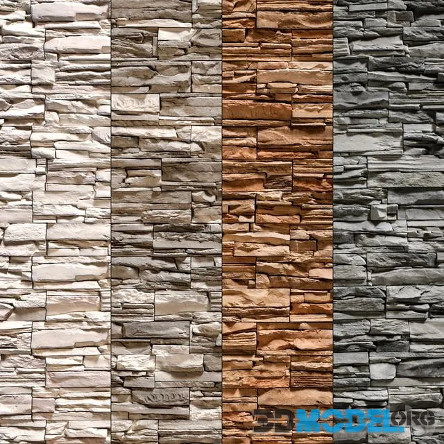 Stone Walls set 6 – Vray Material