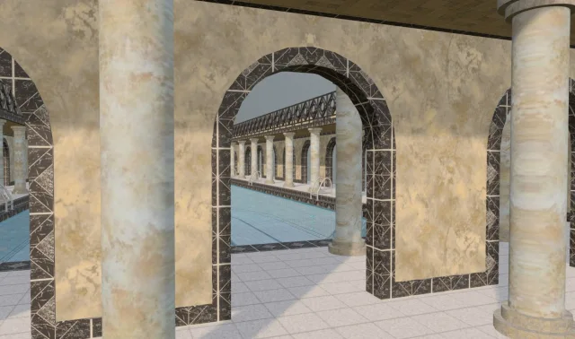 Swimming Pool Nouveau Roman Classical 25 M (PBR)