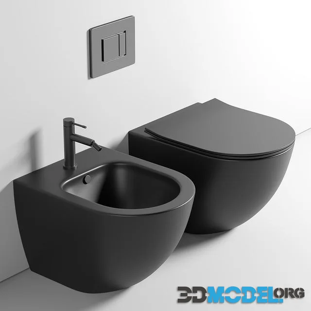 Toilet wall mounted Ceramica Nova Metropol CN4002MB rimless