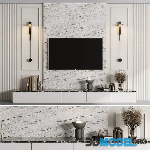 TV Wall Set 04
