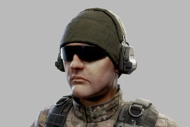 US Modern Engineer Soldier Low-poly (PBR)