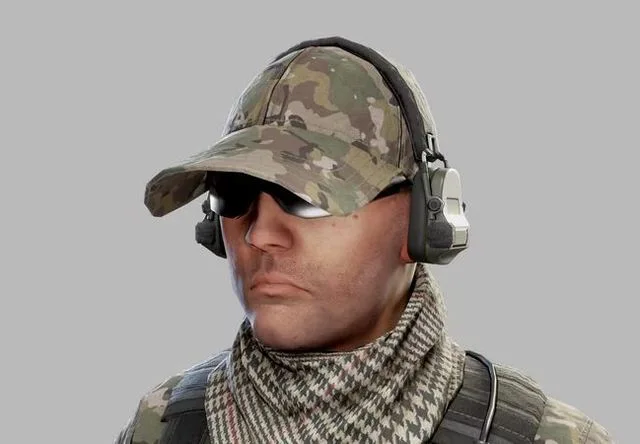 US Modern Sniper Soldier Low-poly (PBR)