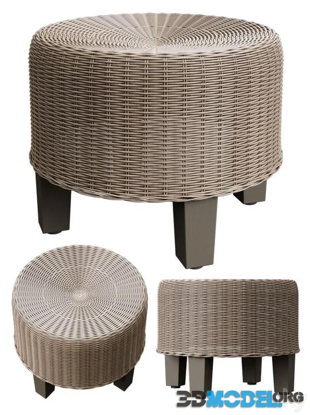 Wicker ottoman Ikea Sky