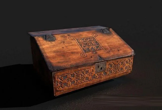 Wooden Ches with decor (PBR)