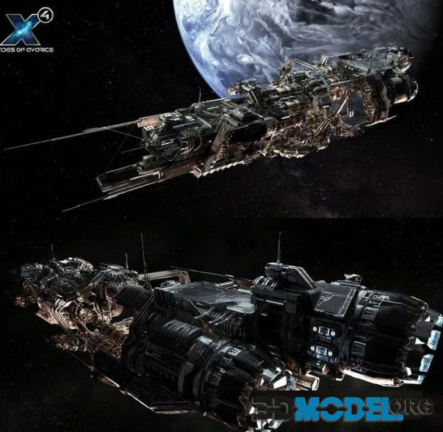 X4 – Tides of Avarice – mining ship PBR