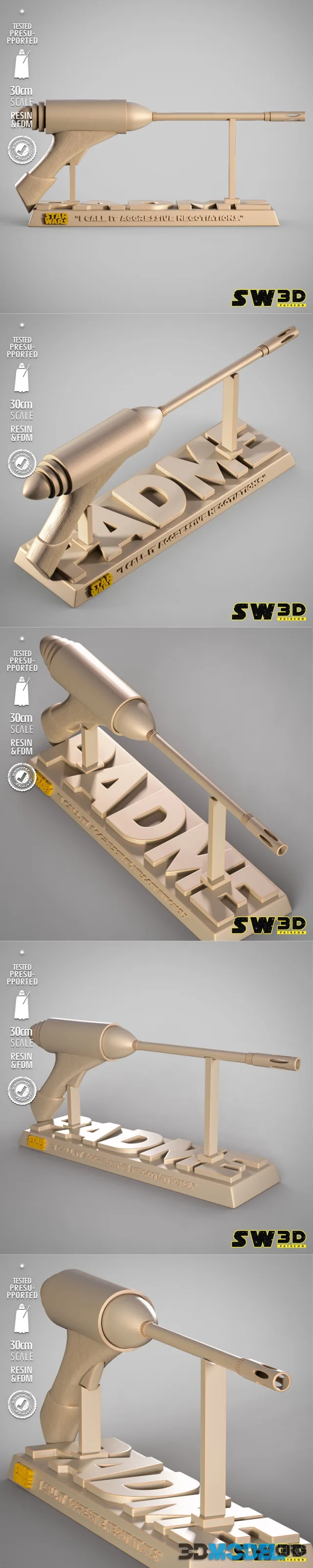 SW3D - Bláster ELG-3A – Printable