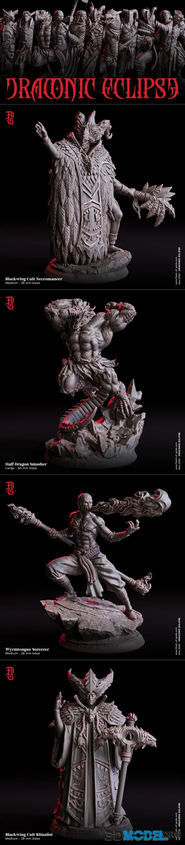 Flesh of Gods - Draconic Eclipse May 2025 – Printable