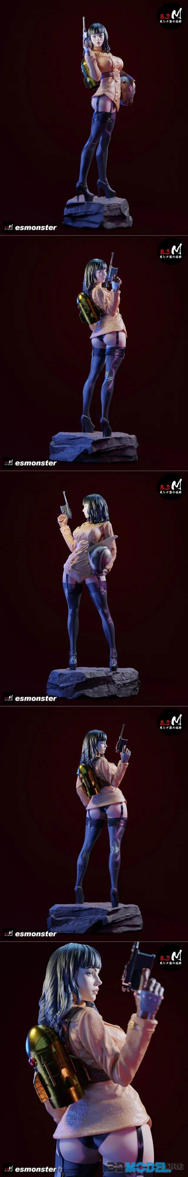 E.S Monster - Rocketeer Femal – Printable