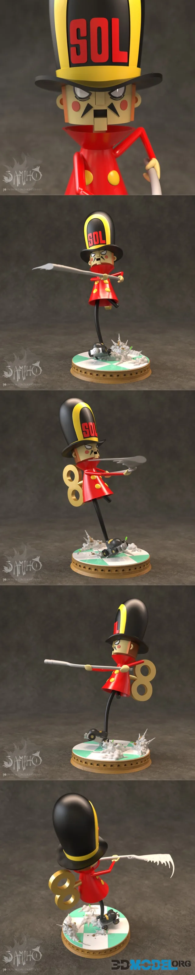 Samiho Studios - One Piece - Thunder Soldier Attack Version – Printable