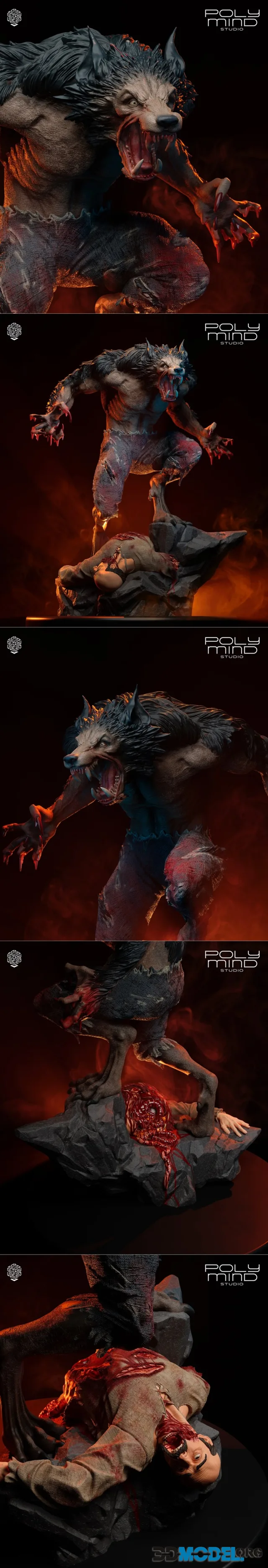 PolyMind Studio - Werewolf – Printable