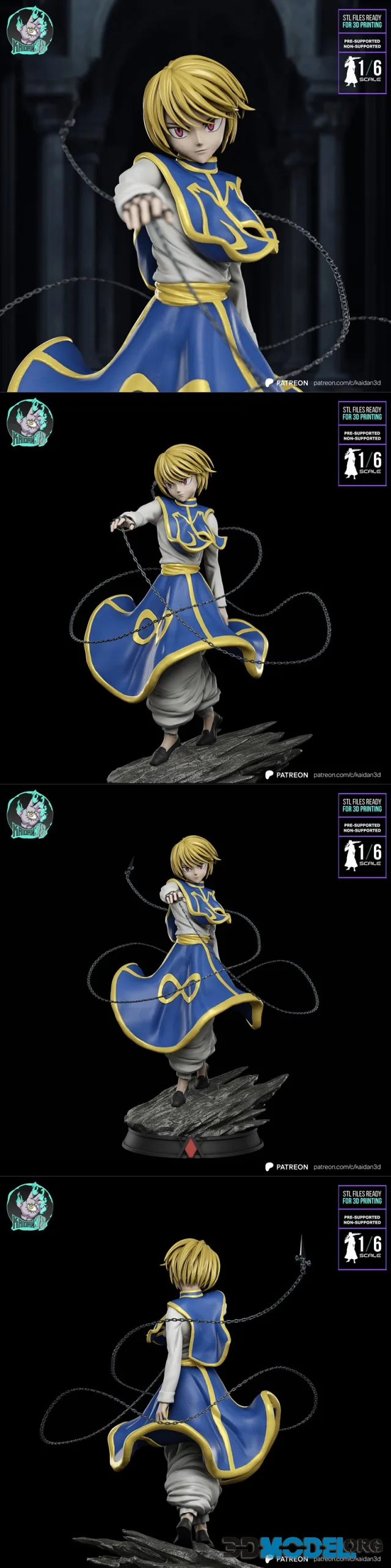 Kaidan 3D - Kurapika – Printable