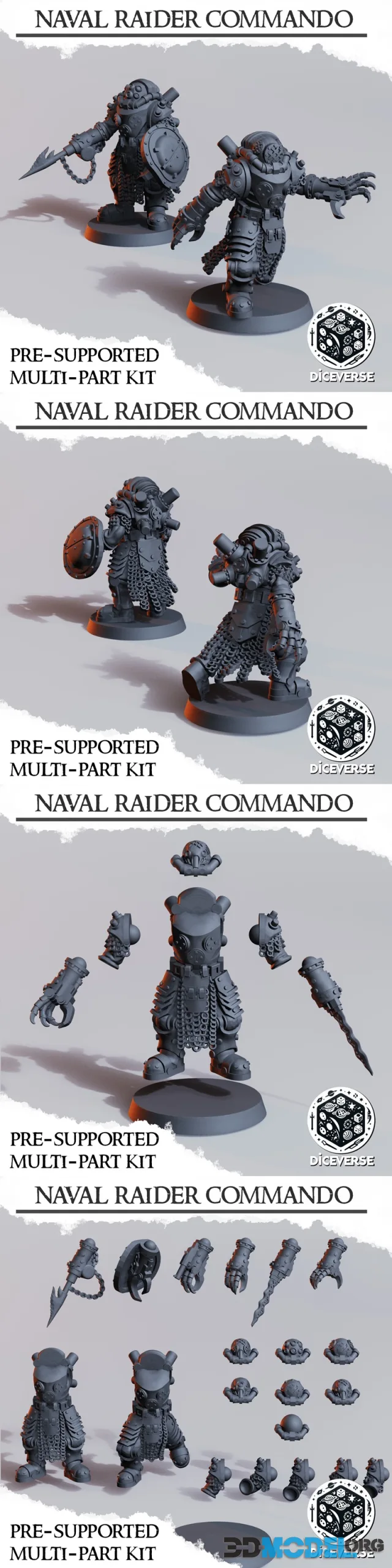 Heretic Naval Raider (Death) Commando – Printable
