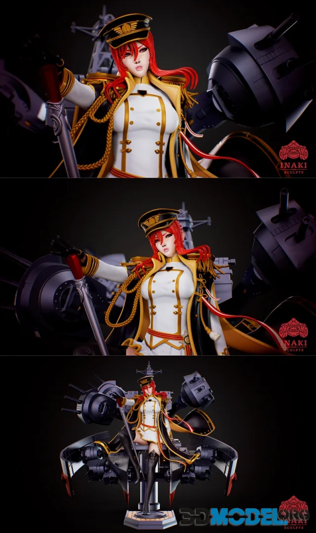 Inaki Sculpts - Monarch - Azur Lane – Printable