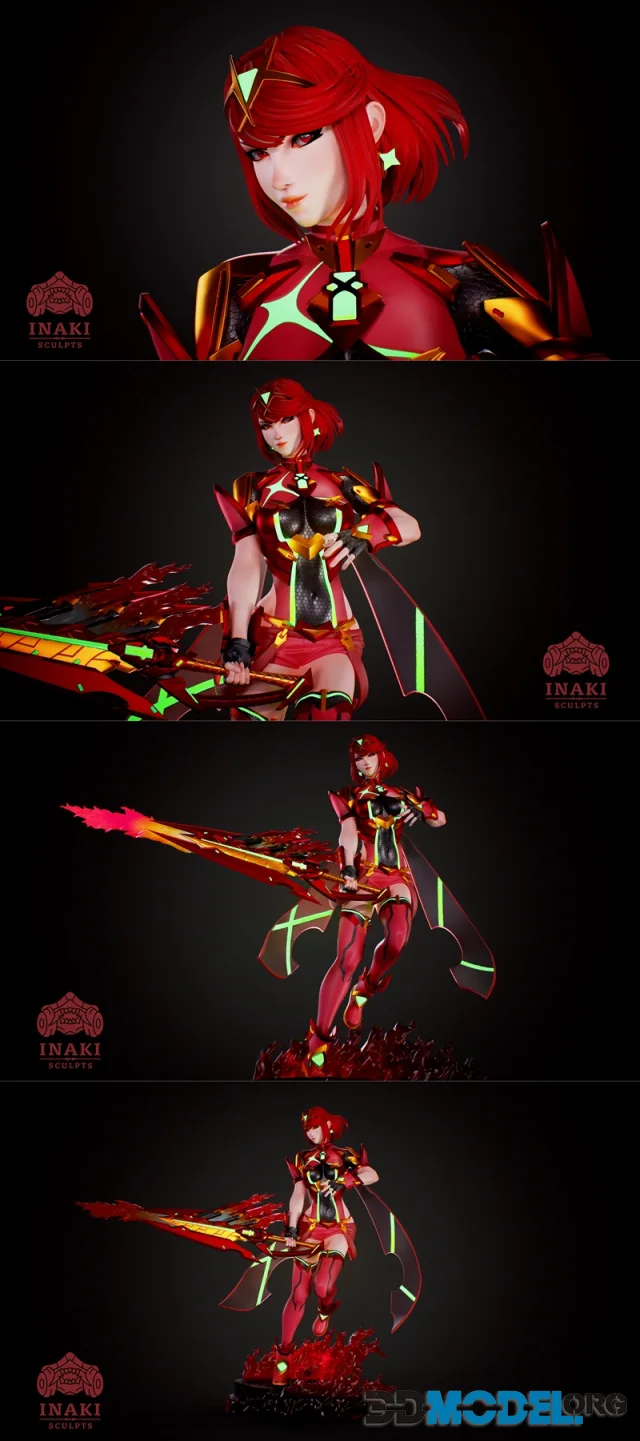 Inaki Sculpts - Pyra - Xenoblade – Printable