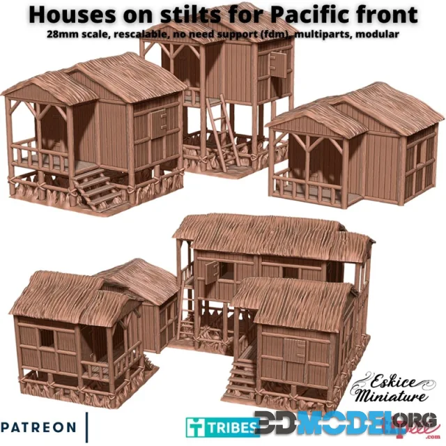 Houses on stilts for Pacific front – Printable