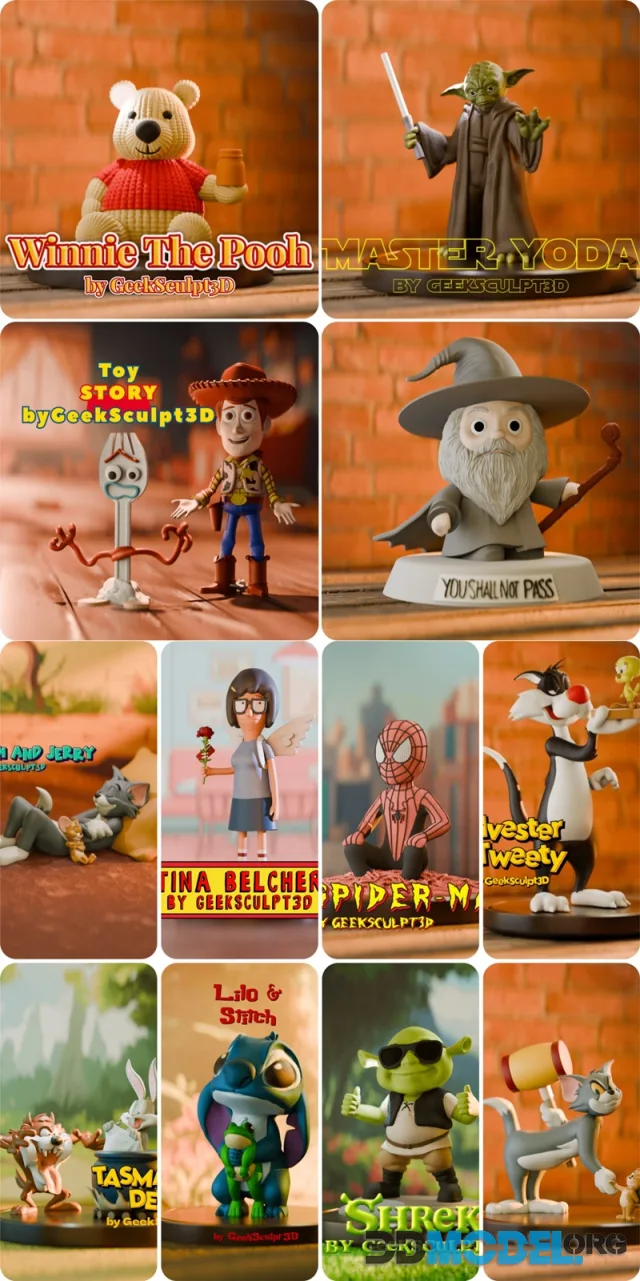 GeekSculpt3D - Big Mult-Pack – Printable