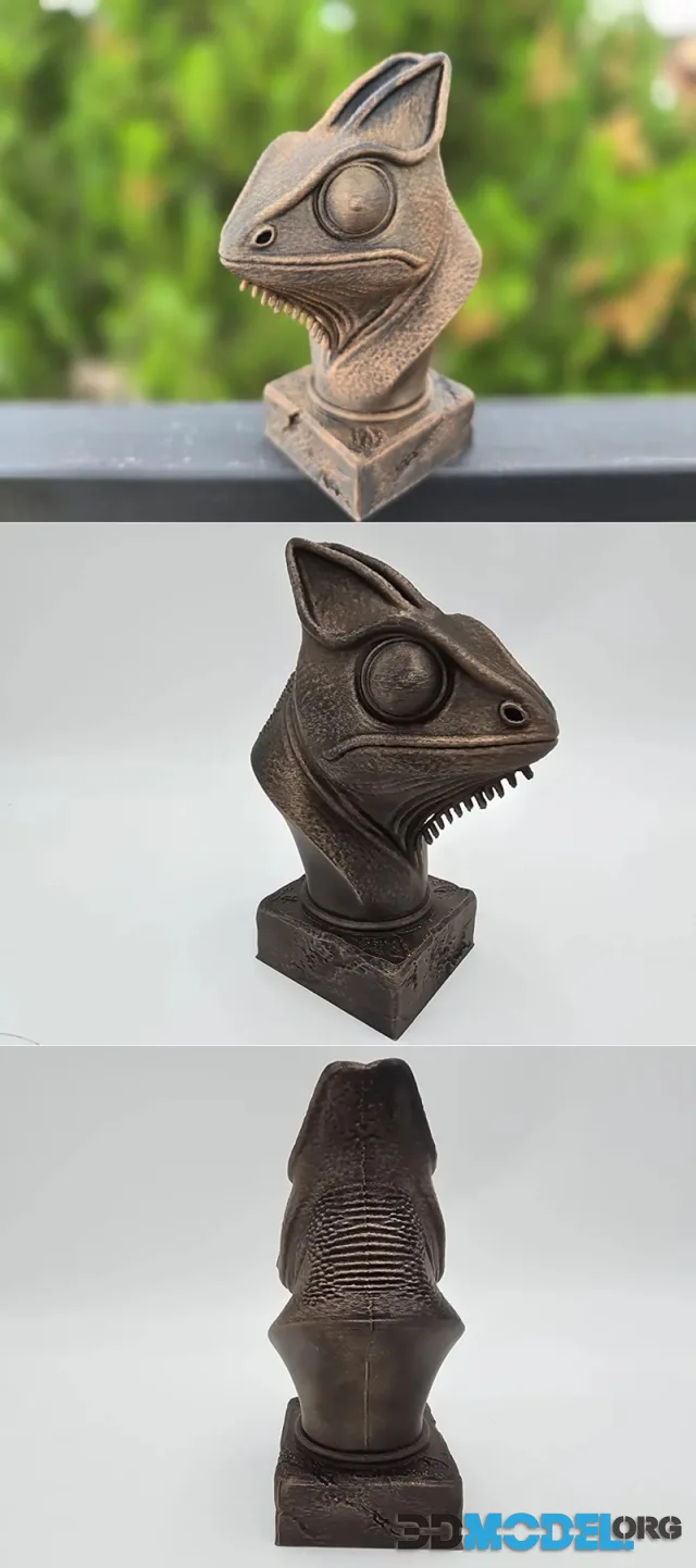 Chameleon Bust – Printable