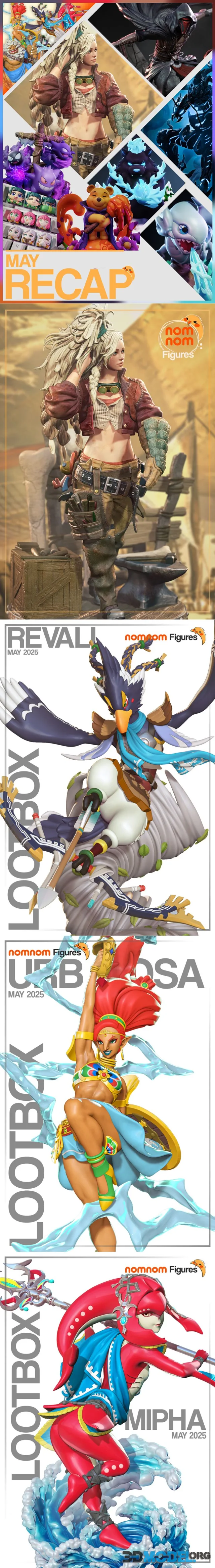 Nomnom Figures May 2025 – Printable