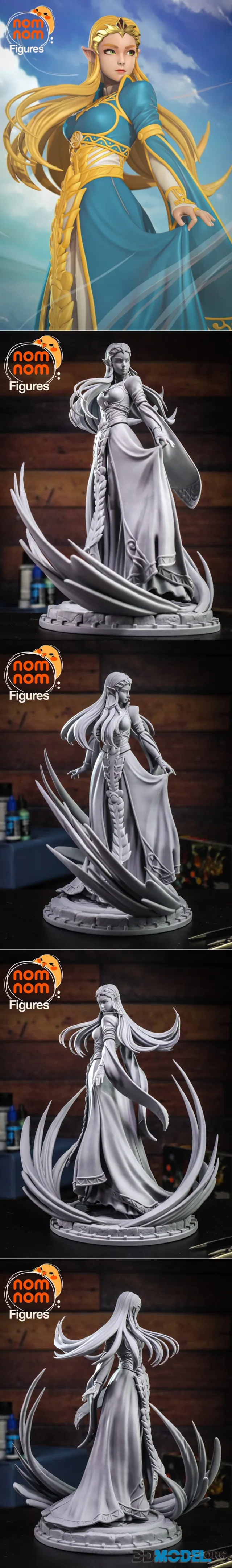 Nomnom Figures - Princess Zelda from Breath of the Wild – Printable