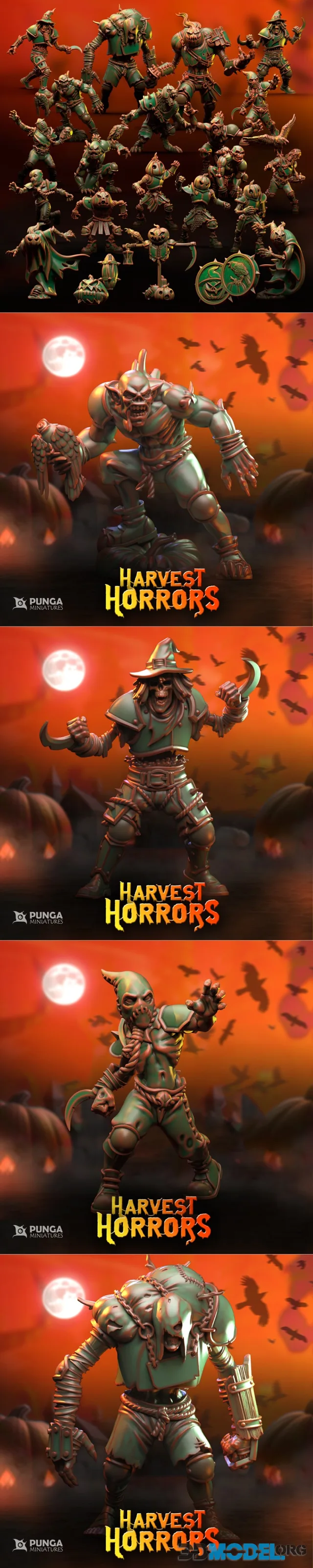 Punga Miniatures - Harvest Horrors Complete set – Printable