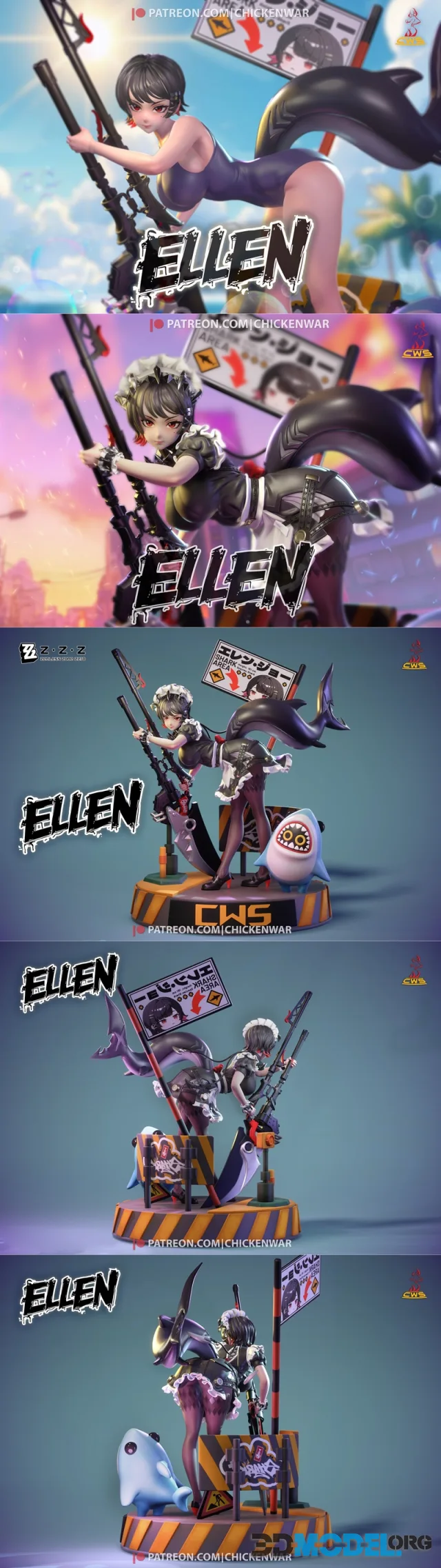 CW Studio - Zenless Zone Zero - Ellen Joe – Printable