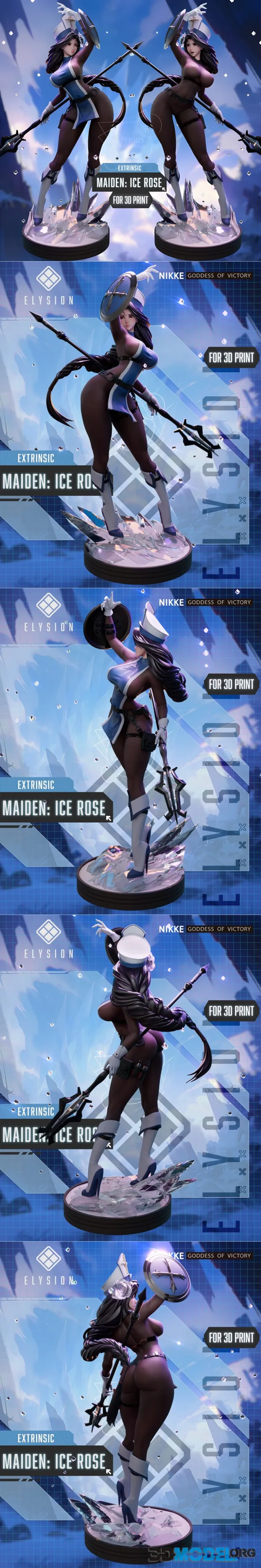 Hybris Studio - NIKKE - Maiden (Ice Rose) – Printable