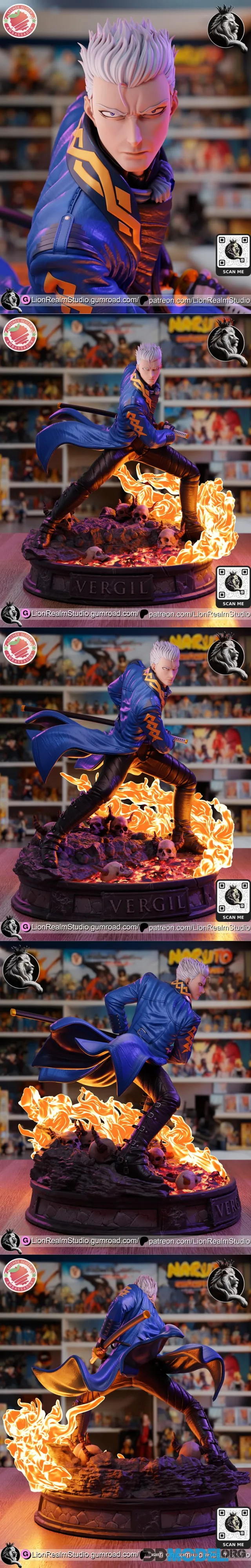 LionRealm Studio - Devil May Cry - Vergil – Printable