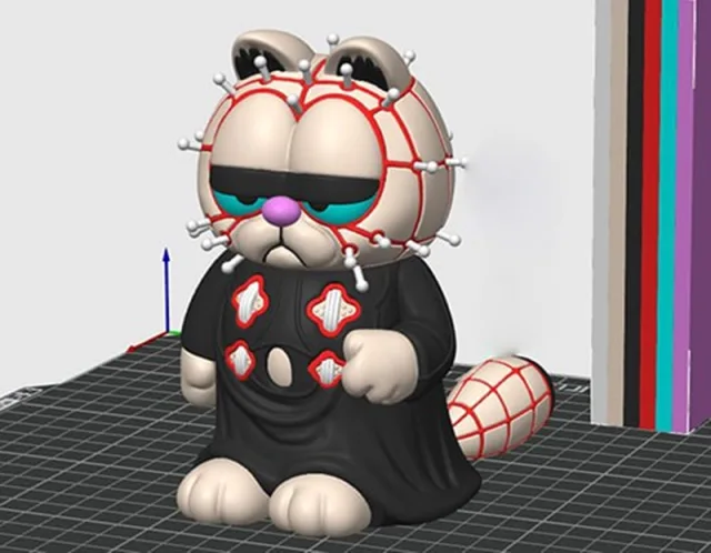 Hex3D - Pinhead Garfield – Printable