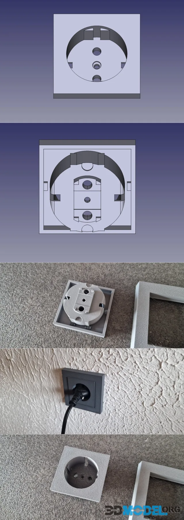 Schuko Abdeckung Design-1 Merten – Printable