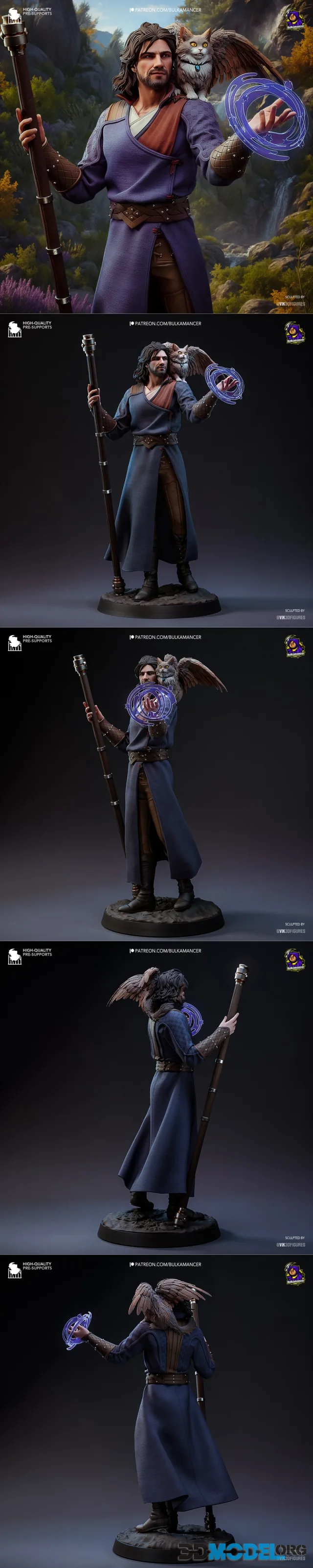 Bulkamancer Sculpts - Gale - Baldur's Gate 3 – Printable