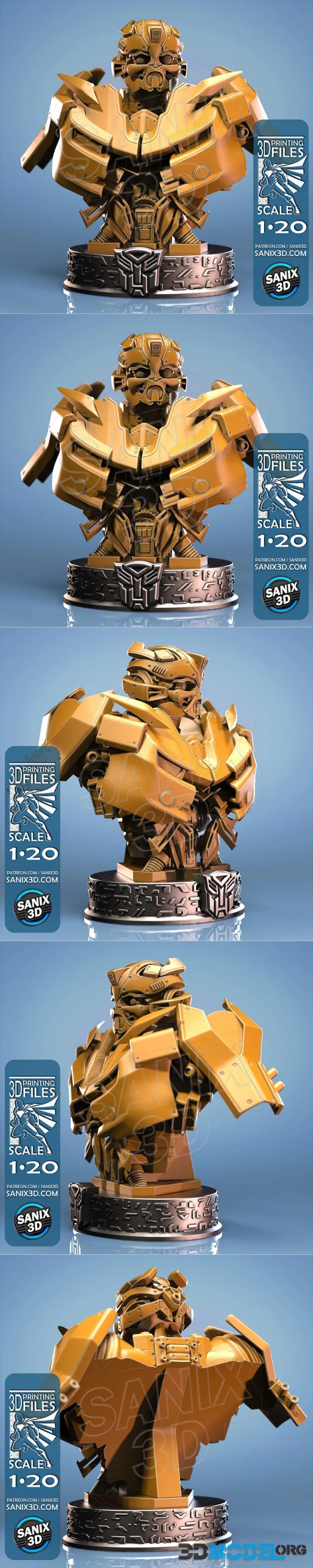 Sanix - BumbleBee Bust – Printable