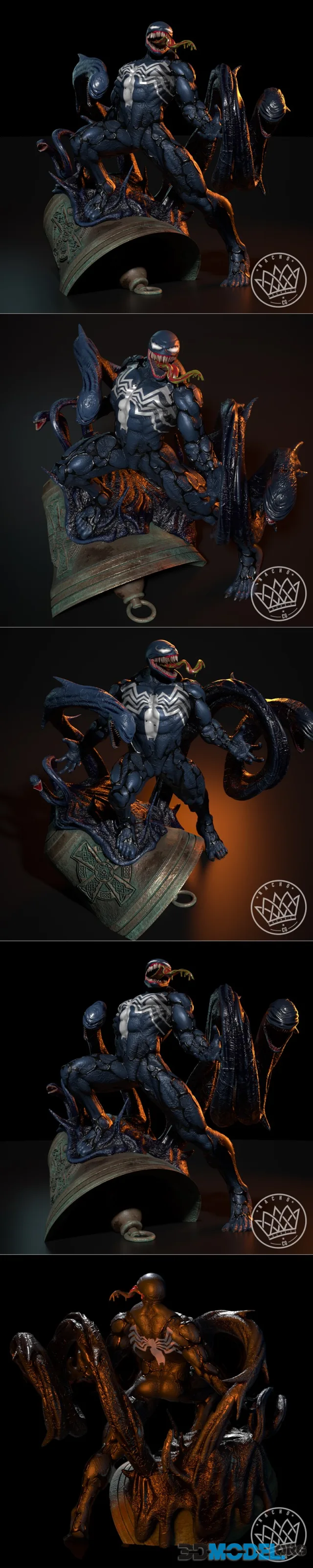 Fan Art - Venom Statue – Printable